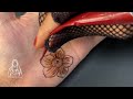 Beautiful Easy Quick Shaded 3D Henna Flower Tutorial