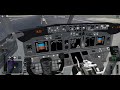 My first cockpit landing in the 737 in project flight update 7