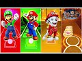 Luigi 🆚 Super Mario 🆚Paw Patrol Marshall 🆚 Paw Patrol Chase 🆚 Who Will Win?