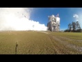 Smoke and Fire with a 360 View of RS-25 Engine Test