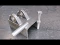 the discovery of a homemade iron bending tool that is rarely known by welders