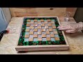 The Best Projects! Floating Chess of Oak and Epoxy Resin with LED