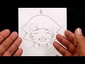 How to draw Cute Anime Girl ( Himawari ) | Himawari Uzumaki step by step | easy tutorial