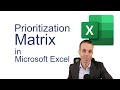 How to Make a Prioritization Matrix in Excel (Colored Quadrants)