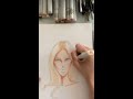 Fashion Illustration Tutorial: Sketching Fashion Faces with Markers
