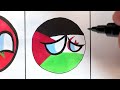 Drawing North AFRICA COUNTRYBALLS / How to draw  COUNTRYBALLS