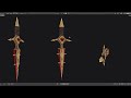 Blender 3.0 how to do hand painted textures || weapon modeling and texturing Dagger ||