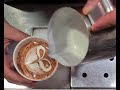 Latte art how to do a simple Rose