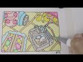 Color with me | Picnic Printable Coloring Page🍰🍡🍃 using alcohol based markers 🌈