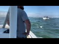 Boat sinking Barnegat inlet boat ran over north jetty at hightide