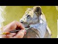 Wildlife Painting on the Masia Mara in Africa