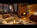 Urban Jazz Journeys ~ Jazz Fusion for Rainy Nights in Your High-rise | Piano Music for Sleep Tight🌟🎶