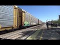 Grand Trunk Heritage unit returns! Three trains in Royal Oak, Michigan