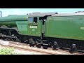 The flying scotsman leaving Rugby station