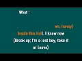 Letdown Letdown Karaoke Lyrics