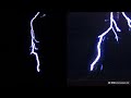 Double lightning striking HV power lines at 10,034 frames per second