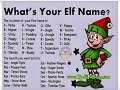 what’s your elf name?😨