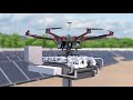 Dron robot for the cleaning and inspection of solar panel