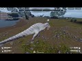 Roblox: Prior Extinction | Acrocanthosaurus harassing a herd of apatos for no apparent reason
