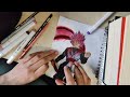 Drawing Goku Black with his Scythe part- 2