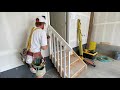 EASY GARAGE STAIRS HANDRAIL DIY: How to Build and Install Handrail to CODE!