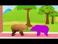 Cow Elephant Tiger Gorilla T Rex 3d Animal Long Slide Game Funny 3d Paint Animals Cage Game