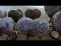 Walking the Gem Show in Tucson Arizona.  #amethyst #crystals #geodes #crystalhealing