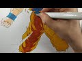 Drawing Goku Ultra Instinct WITH OHUHU MARKERS