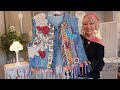 How To Turn Your Old Jean Jacket Into a Wearable Art Denim Vest