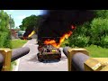 5 minutes ago! US Deadliest Armed Helicopter Destroys Russian Troops Convoy Over Bridge - ARMA 3