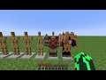 All Armor in Minecraft vs Mutant Iron Golem