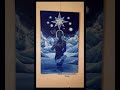 Details and up close artist talk about The Star original tarot painting by artist Krissy