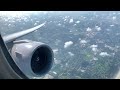 777-200 TAKEOFF! Engine+wing view! (Raw footage)