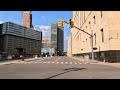 Driving Around Downtown Detroit, Michigan in 4k Video
