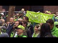 Sounders fans march to CenturyLink Field for MLS Cup