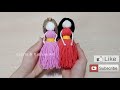 How to Make Woolen Doll at Home - Easy Doll Making Tutorial - DIY Room Decor - Handmade Doll Crafts