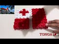 Flag of Tonga🇹🇴|Tongan Flag|Oceania countries|Pacific Island|pacific countries#flagsoftheworld#tonga