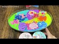 Mixing random into Glossy Slime I Relaxing slime videos#part1