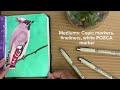 Fill Sketchbook Pages w/Vibrant Birds * Mini Sketchbook Tour