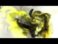 Black and Yellow Ink in water