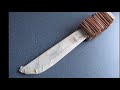 How to make birch bark handle for a Laplander blade