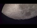 MOON 4K video - WHAT IS FLYING in front of the Moon !? View through a Telescope. Translation in Sub