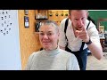 Wild Cowlicks tamed: Feminine #7 Buzz Cut | Thick & Grey Hair Makeover| Women's barbershop HFDZK