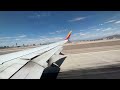 Southwest Airlines landing in Las Vegas International Airport.