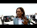 Vice President Kamala Harris arrives in Atlanta, makes statement on Israel's right to defend itself