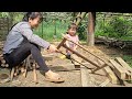 The journey to find a family for the abandoned baby - single mother makes her own stove to cook