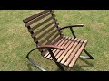 Outdoor furniture with your own hands is inexpensive and fast