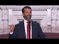 WATCH: Don Trump Jr. speaks at 2024 Republican National Convention | 2024 RNC Night 3