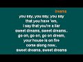 Sweet Dreams Tori Amos Karaoke Lyrics