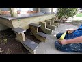 Tearing Out Old Concrete Stairs and Building a Deck | Renovation Time-Lapse Start to Finish